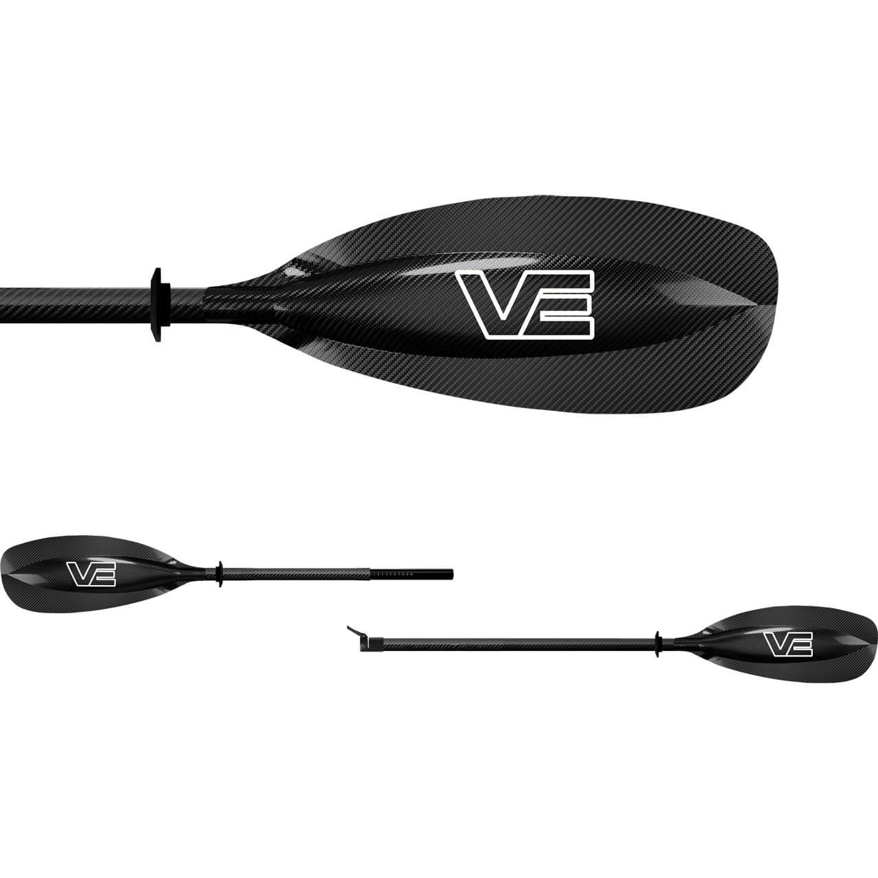 VE Paddles Aircore Fara - Carbon, 220-230 cm (Straight, 2pc)