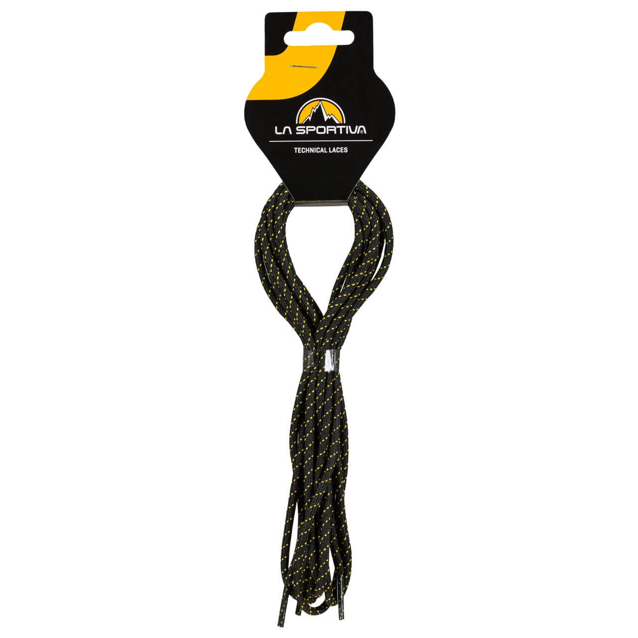 La Sportiva Approach Laces Schuhbänder - 147 cm, Black/Yellow