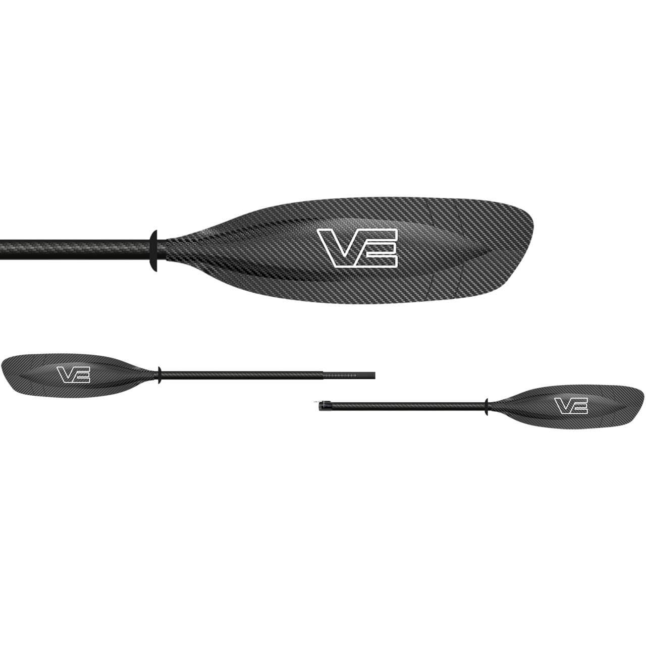 VE Voyager Carbonpaddel - 220-230, Straight (2pc)