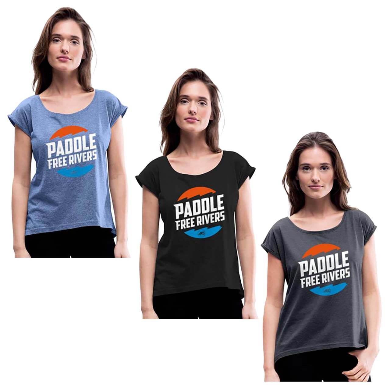 AKC Paddle Free Rivers Damen T-Shirt