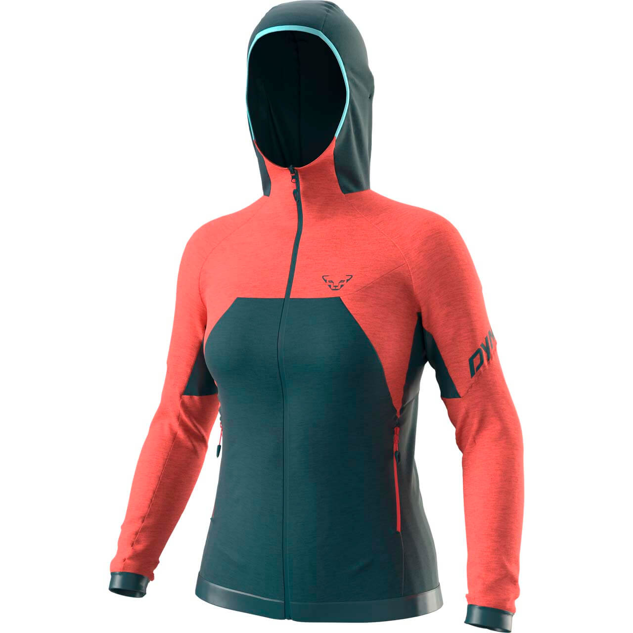 Dynafit Tour Wool Thermal Hoody W - Hot Coral, L